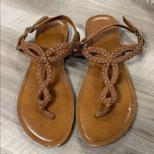 Braided Tan Sandals